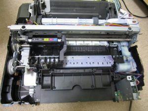 プリンターの分解　MP610 スキャナユニットを外した外観